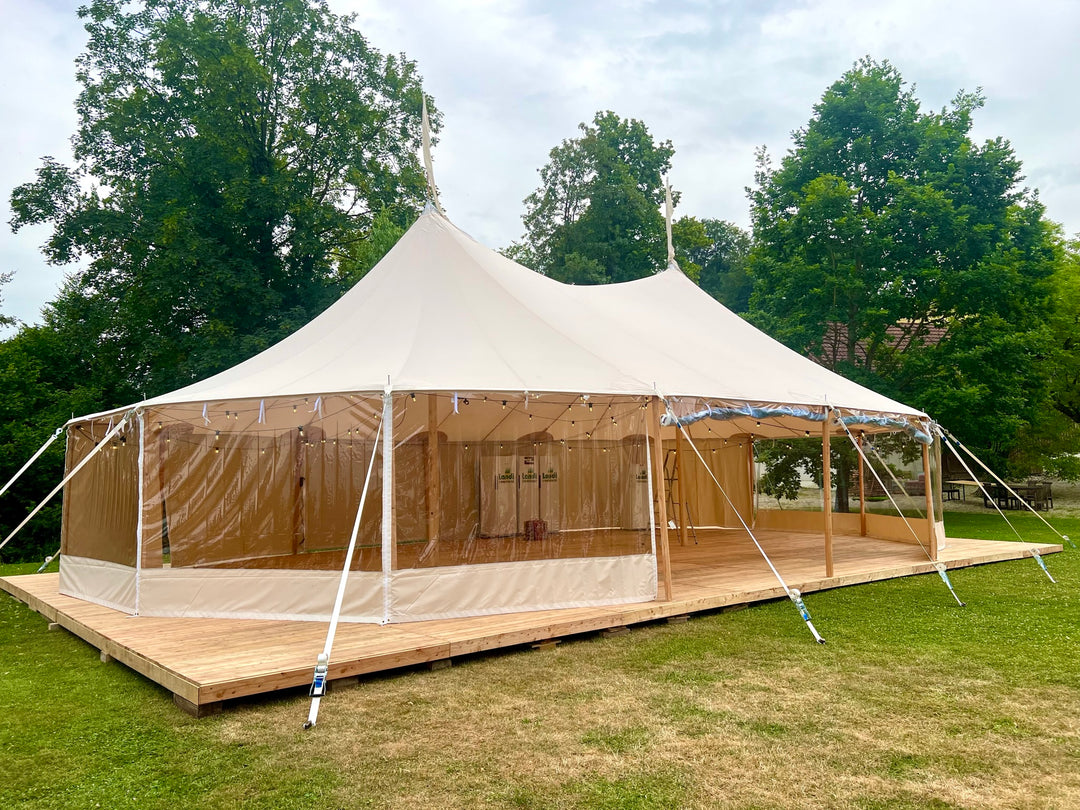 sailcloth zelt mieten Segeltuch Silhouette 10X16M – Easytent AG