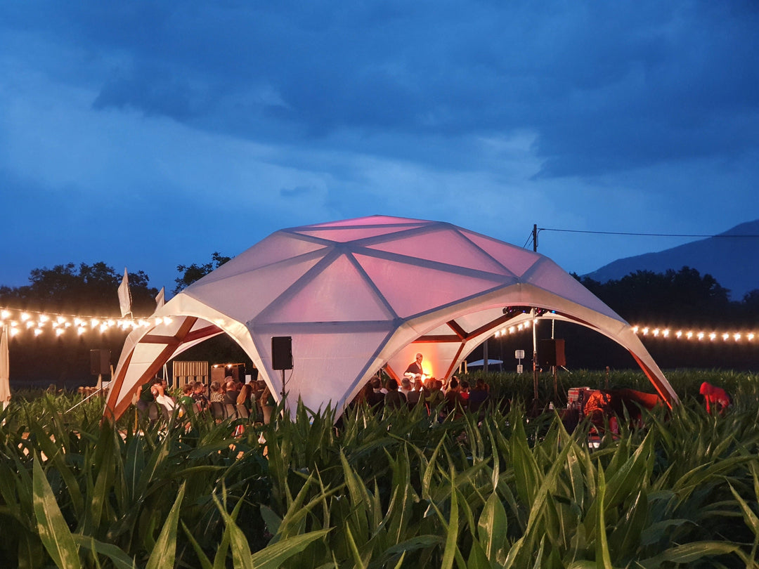 pavillon zelt 6x6 Wood Pavilion 6X6M – Easytent AG